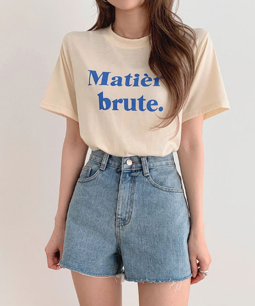 VIVID LADY(ビビッドレディー)の「ロゴ入りTシャツ半袖 レディース 夏(Tシャツ/カットソー・レディース・ブラック/クリーム/ブルー/ホワイト・FREE)」の20枚目の写真