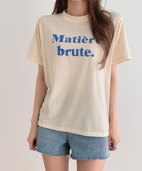 VIVID LADY(ビビッドレディー)の「ロゴ入りTシャツ半袖 レディース 夏(Tシャツ/カットソー・レディース・ブラック/クリーム/ブルー/ホワイト・FREE)」の21枚目の写真