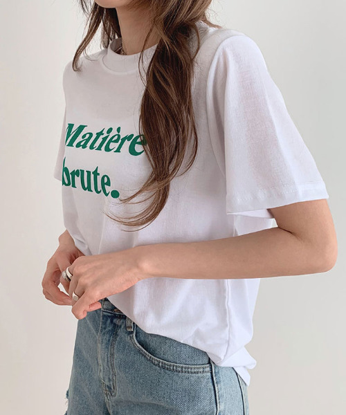 VIVID LADY(ビビッドレディー)の「ロゴ入りTシャツ半袖 レディース 夏(Tシャツ/カットソー・レディース・ブラック/クリーム/ブルー/ホワイト・FREE)」の12枚目の写真