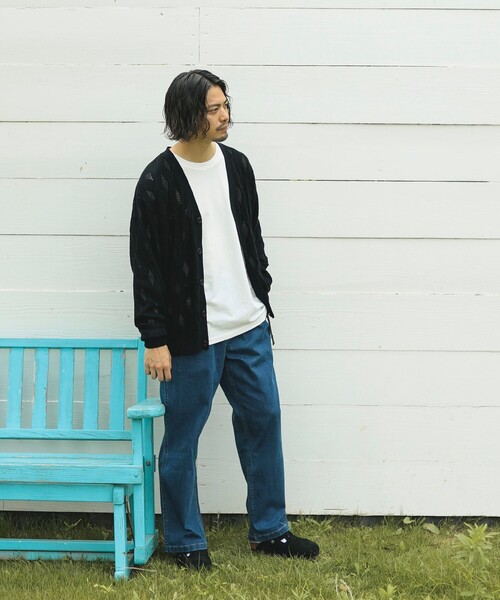 B:MING by BEAMS（ビーミングバイビームス）の「12ゲージ アーガイル カーディガン（カーディガン/ボレロ・メンズ・ブラック/ライトグレー・LARGE/MEDIUM/SMALL/X-LARGE）」の8枚目の写真