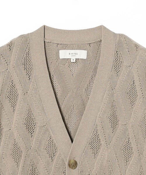 B:MING by BEAMS（ビーミングバイビームス）の「12ゲージ アーガイル カーディガン（カーディガン/ボレロ・メンズ・ブラック/ライトグレー・LARGE/MEDIUM/SMALL/X-LARGE）」の17枚目の写真