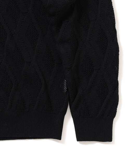 B:MING by BEAMS（ビーミングバイビームス）の「12ゲージ アーガイル カーディガン（カーディガン/ボレロ・メンズ・ブラック/ライトグレー・LARGE/MEDIUM/SMALL/X-LARGE）」の22枚目の写真