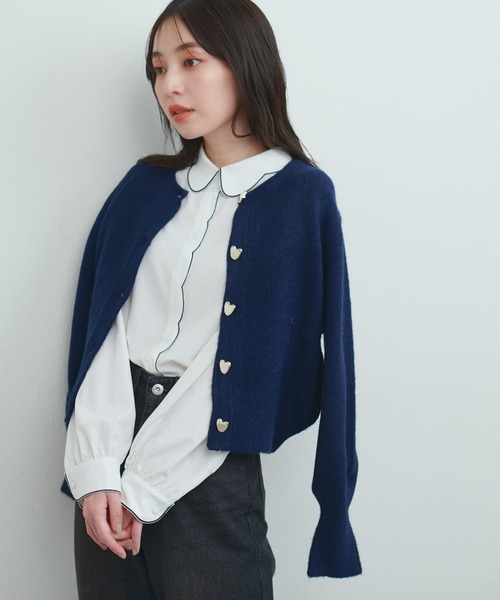 natural couture（ナチュラルクチュール）の「【WEB限定】スカラップ刺繍衿付ブラウス（シャツ/ブラウス・レディース・オフホワイト/ピンクベージュ/ダークブラウン/ネイビー/ミント/ピンク系その他・FREE）」の13枚目の写真