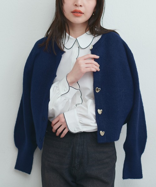 natural couture（ナチュラルクチュール）の「【WEB限定】スカラップ刺繍衿付ブラウス（シャツ/ブラウス・レディース・オフホワイト/ピンクベージュ/ダークブラウン/ネイビー/ミント/ピンク系その他・FREE）」の11枚目の写真