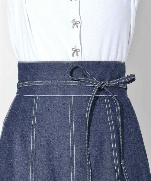WILLSELECTION（ウィルセレクション）の「スリット入りデニムスカート（デニムスカート・レディース・インディゴブルー/ブルー・FREE）」の13枚目の写真