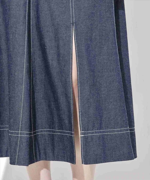 WILLSELECTION（ウィルセレクション）の「スリット入りデニムスカート（デニムスカート・レディース・インディゴブルー/ブルー・FREE）」の11枚目の写真