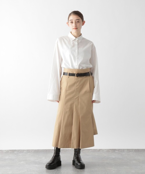STERNBERG(スタンバーグ)の「2WAYコットンシャツ(シャツ/ブラウス・レディース・オフホワイト/ブルー系その他/ブラック・LARGE/MEDIUM)」の4枚目の写真