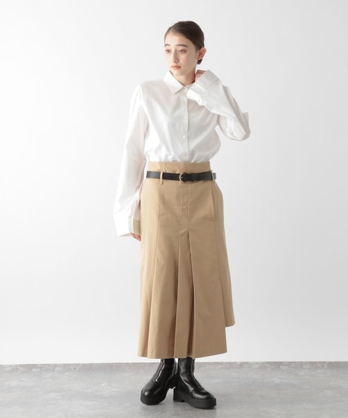 STERNBERG(スタンバーグ)の「2WAYコットンシャツ(シャツ/ブラウス・レディース・オフホワイト/ブルー系その他/ブラック・LARGE/MEDIUM)」の5枚目の写真
