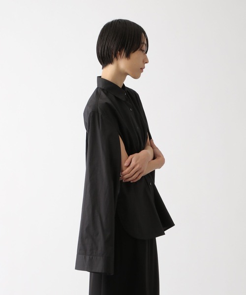 STERNBERG(スタンバーグ)の「2WAYコットンシャツ(シャツ/ブラウス・レディース・オフホワイト/ブルー系その他/ブラック・LARGE/MEDIUM)」の16枚目の写真