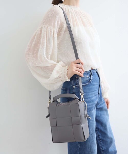 le.coeur blanc（ルクールブラン）の「メッシュ4WAYトート（トートバッグ・レディース・ブラック/グレー・FREE）」の12枚目の写真