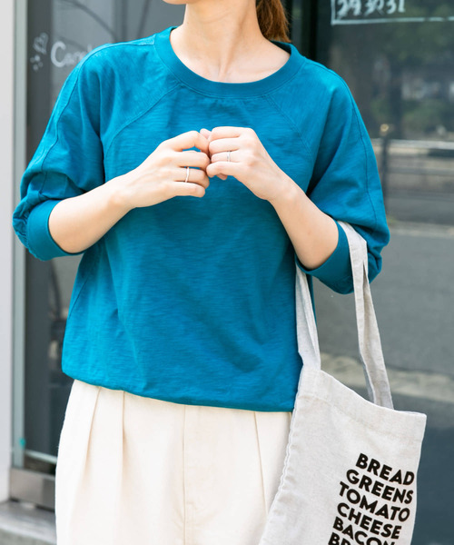 Tシャツ(長袖/七分) soduk ribbon T shirt 楽天市場】七分袖 tシャツ（ブランドフラットヘッド）（Tシャツ