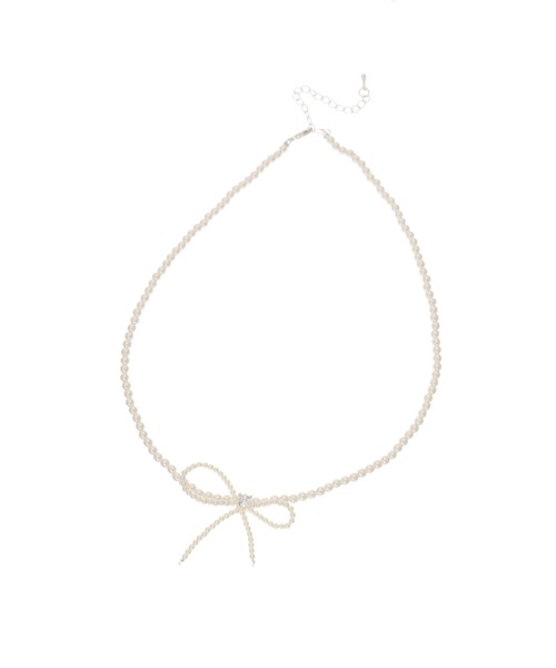 fifth（フィフス）の「パールリボンストーンブレスレット（ブレスレット・レディース・ホワイト・FREE）」の3枚目の写真