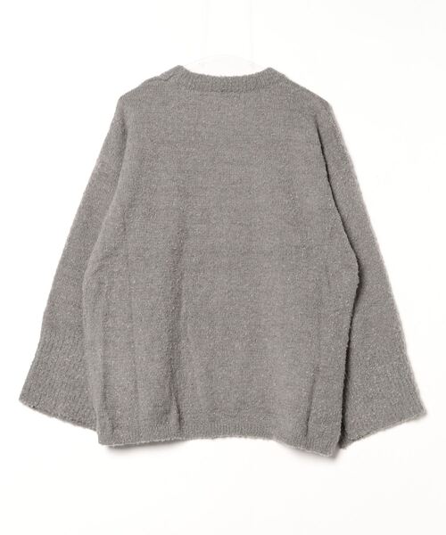 THE YOn(ザヨン)の「リボンカフルーズフィットブークレニットプルオーバー(ニット/セーター・レディース・アイボリー/ブラック/グレー・FREE)」の19枚目の写真