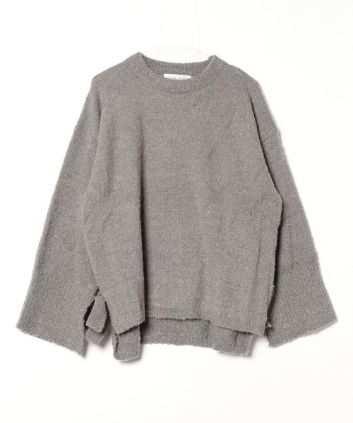 THE YOn(ザヨン)の「リボンカフルーズフィットブークレニットプルオーバー(ニット/セーター・レディース・アイボリー/ブラック/グレー・FREE)」の21枚目の写真