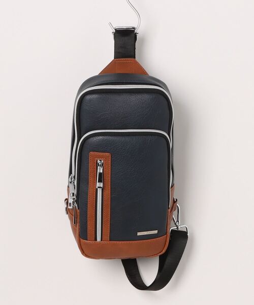TAKA-Q（タカキュー）の「【両掛け仕様】タカキュー カラーコンビ ボディバッグ（ボディバッグ/ウエストポーチ・メンズ・ブラック/キャメル/ネイビー・FREE）」の8枚目の写真