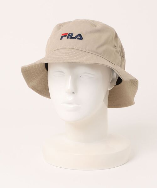 FILA（フィラ）の「【FILA/フィラ】ツイルバケットハット 117113702（ハット・メンズ・ブラック/ベージュ/ホワイト・FREE）」の3枚目の写真
