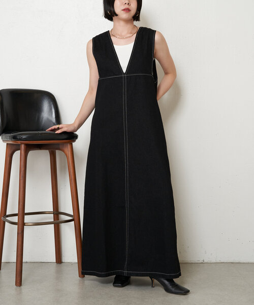 Jena espace merveilleux（ジェナ　エスパスメルヴェイユ）の「デニムジャンスカ（ワンピース・レディース・ブルー/ブラック・FREE）」の12枚目の写真