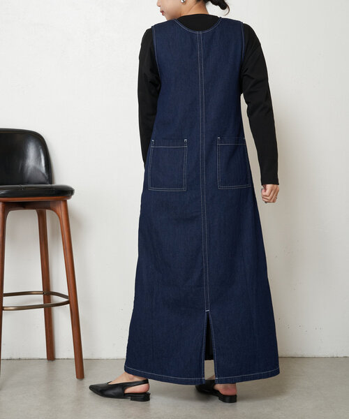 Jena espace merveilleux（ジェナ　エスパスメルヴェイユ）の「デニムジャンスカ（ワンピース・レディース・ブルー/ブラック・FREE）」の6枚目の写真