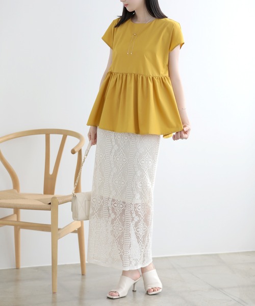 アルページュストーリー　大人リボンペプラムカットソー Style Coordinate │【公式通販】Arpege story（アルページュ