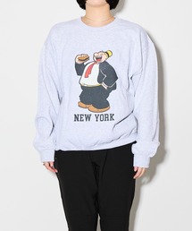 【 Goodwear × POPEYE / グッドウェア × ポパイ 】 J・ウェリントン・ウィンピー ヴィンテージ プリント スウェット プルオーバー