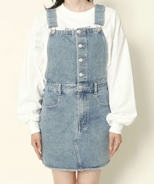 セール】《フロントボタン×切替デザイン》レディース デニムジャンパー