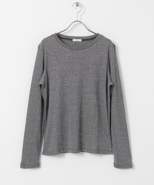 ITEMS URBANRESEARCH(アイテムズ アーバンリサーチ)の「クルーネックラメカットソー(Tシャツ/カットソー・レディース・ベージュ/ブラック/ミント・FREE)」の19枚目の写真