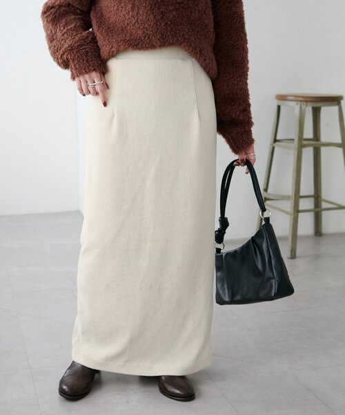 DISCOAT(ディスコート)の「カットコールナロースカート(スカート・レディース・チャコールグレー/オレンジ/アイボリー・MEDIUM/LARGE/SMALL)」の13枚目の写真