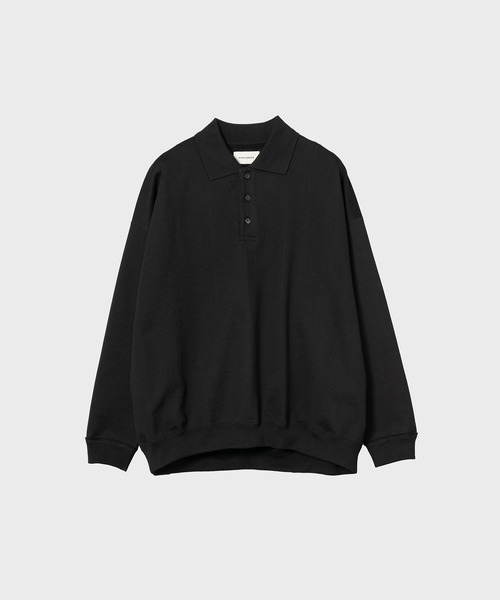 markaware（マーカウェア）の「POLO COLLAR HUGE（スウェット・メンズ・グレー/ブラック・1）」の2枚目の写真