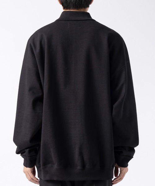 markaware（マーカウェア）の「POLO COLLAR HUGE（スウェット・メンズ・グレー/ブラック・1）」の6枚目の写真