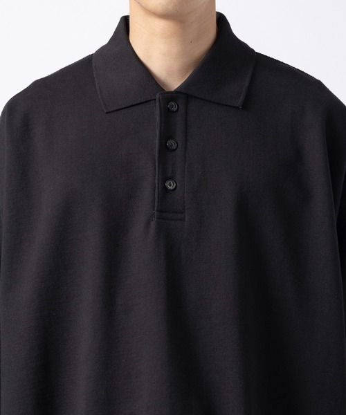 markaware（マーカウェア）の「POLO COLLAR HUGE（スウェット・メンズ・グレー/ブラック・1）」の7枚目の写真