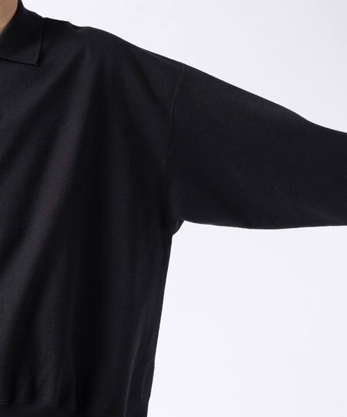 markaware（マーカウェア）の「POLO COLLAR HUGE（スウェット・メンズ・グレー/ブラック・1）」の8枚目の写真