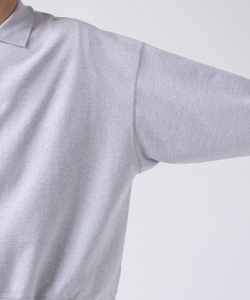 markaware（マーカウェア）の「POLO COLLAR HUGE（スウェット・メンズ・グレー/ブラック・1）」の16枚目の写真