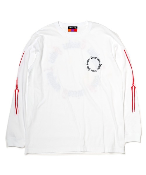RADIO EVA(ラヂオエヴァ)の「RADIO EVA A243 CIRCLE LANCE Cutsew(Tシャツ/カットソー・メンズ・ブラック/ホワイト・LARGE/X-LARGE/MEDIUM)」の2枚目の写真