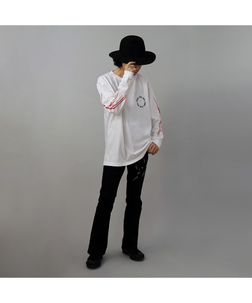 RADIO EVA(ラヂオエヴァ)の「RADIO EVA A243 CIRCLE LANCE Cutsew(Tシャツ/カットソー・メンズ・ブラック/ホワイト・LARGE/X-LARGE/MEDIUM)」の7枚目の写真