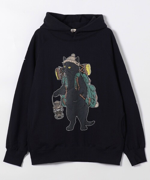 限定展開 go slow caravan/ゴースローキャラバン 野営猫 プルオーバー