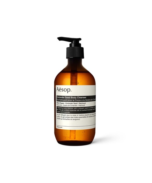 ボディソープ Aesop Cleansing Body Gel 500ml コリアンダー ボディクレンザー 500mL（石鹸/ボディソープ