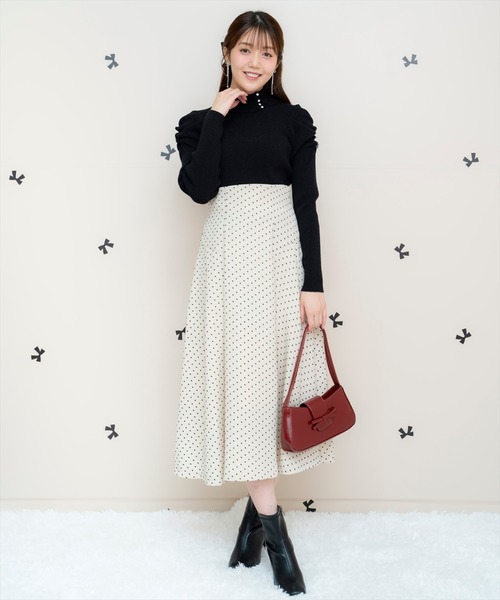 willselection ウィルセレクション フロッキードット スカート