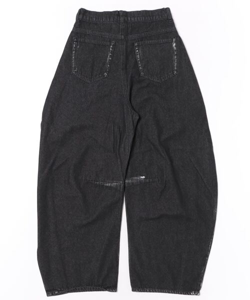 STYLEBLOCK（スタイルブロック）の「デニムホイルペイントカーブパンツ（デニムパンツ・レディース・ブラック/ライトブルー/ブルー・S/M）」の8枚目の写真