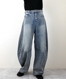 STYLEBLOCK | デニムホイルペイントカーブパンツ(デニムパンツ)