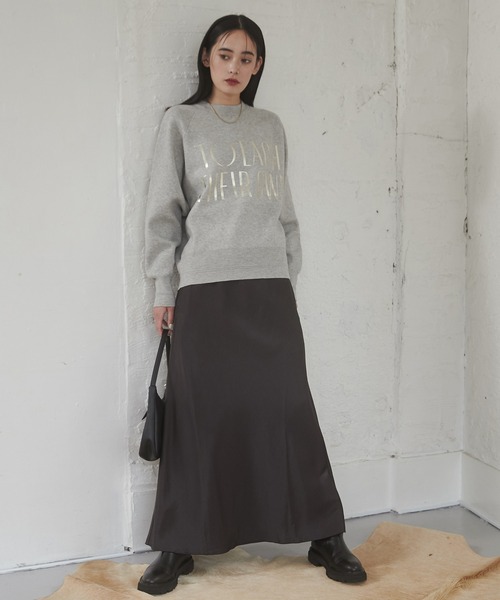 hunch（ハンチ）の「ビンテージサテン セミフレアスカート（スカート・レディース・アイボリー/オリーブ/スミクロ・FREE）」の18枚目の写真