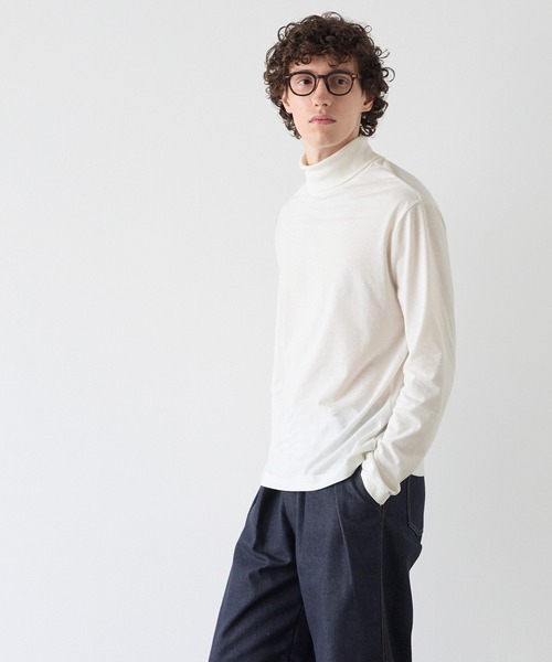 coca(coca)(コカ)の「タートルネックロンT(Tシャツ/カットソー・メンズ・ホワイト/ブラック・M/L/XL)」の8枚目の写真