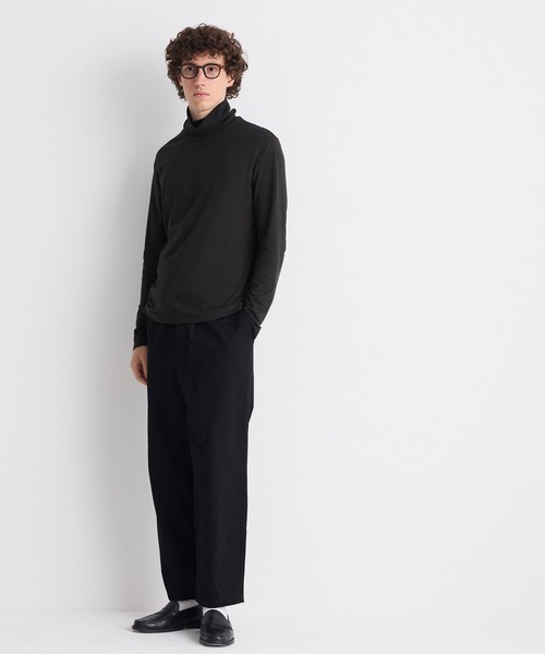 coca(coca)(コカ)の「タートルネックロンT(Tシャツ/カットソー・メンズ・ホワイト/ブラック・M/L/XL)」の4枚目の写真