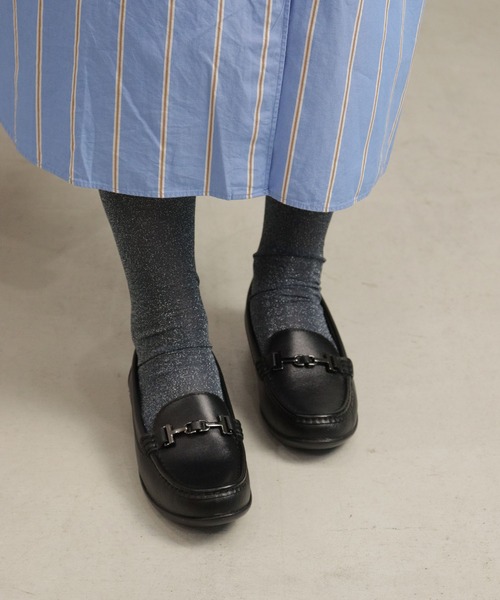 R.(REGAL FOOT COMMUNITY)(アールドット)の「アールドット S04C ビット付きフラットシューズ(スリッポン・レディース・ブラック・23/23.5/24/24.5/22.5)」の4枚目の写真