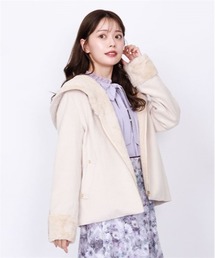 axes femme | ファーフードコート(ダッフルコート)