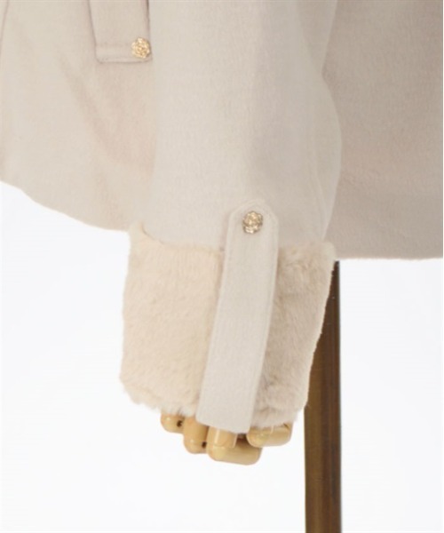 axes femme(アクシーズファム)の「ファーフードコート(ダッフルコート・レディース・ベージュ/ブルーグレー/ブラック・FREE)」の13枚目の写真