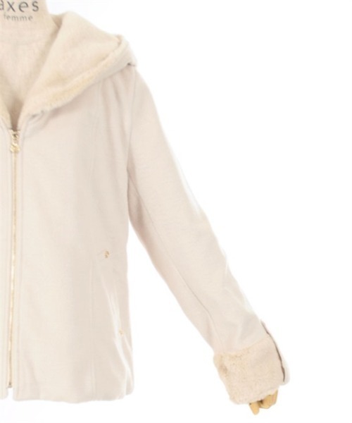 axes femme(アクシーズファム)の「ファーフードコート(ダッフルコート・レディース・ベージュ/ブルーグレー/ブラック・FREE)」の14枚目の写真