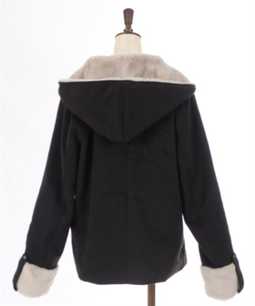 axes femme(アクシーズファム)の「ファーフードコート(ダッフルコート・レディース・ベージュ/ブルーグレー/ブラック・FREE)」の18枚目の写真