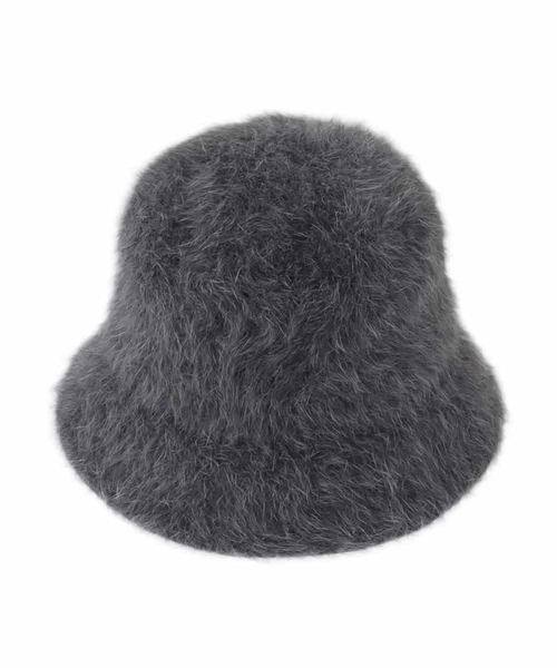 a.v.v（アーヴェヴェ）の「シャギーニットバケハ（ハット・レディース・ホワイト/チャコールグレー・38）」の6枚目の写真