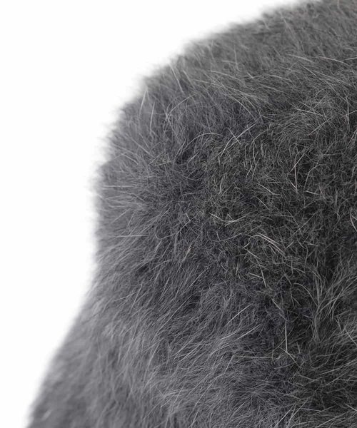 a.v.v（アーヴェヴェ）の「シャギーニットバケハ（ハット・レディース・ホワイト/チャコールグレー・38）」の11枚目の写真