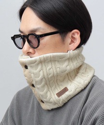 Coleman(コールマン)のフロントボタン ケーブル編み ニット ネックウォーマー(ネックウォーマー/スヌード)